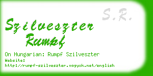 szilveszter rumpf business card